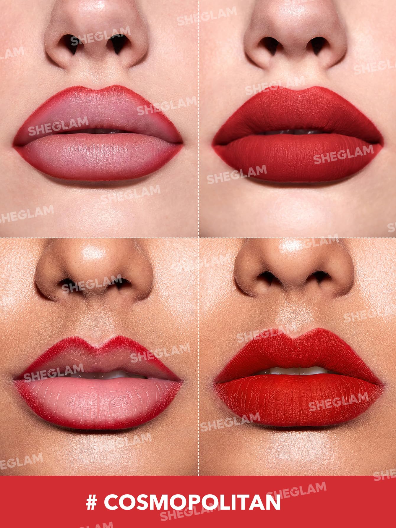 SHEGLAM Lip Liner Creamy Matte Pencil High Pigment Not Easy to Fade Silky Smooth Matte Contour Tint Lip Makeup-Neutral