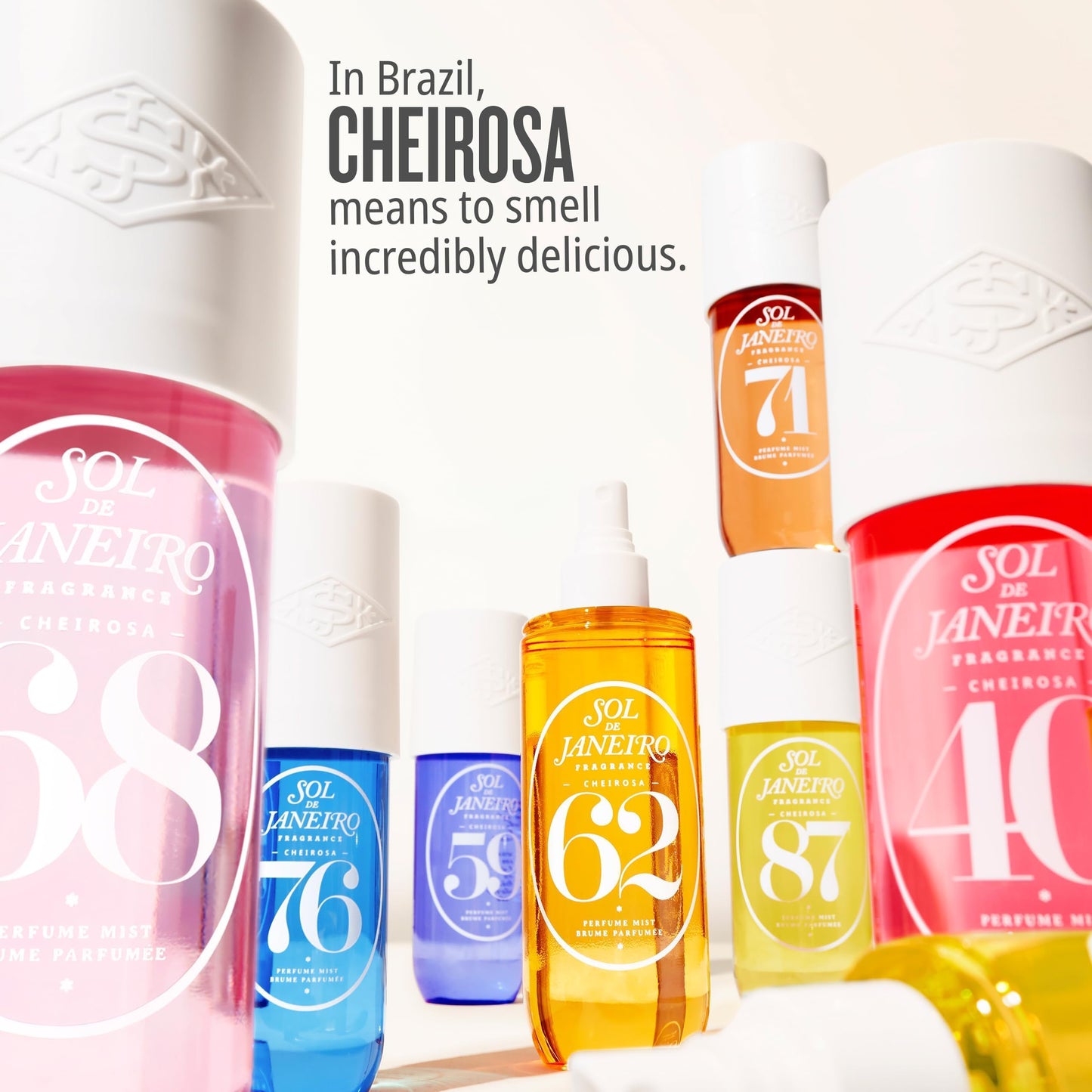 SOL DE JANEIRO Cheirosa Hair & Body Fragrance Mist Full Size and Travel Size Set - Home and Away Bundle - 8.1 & 3 fl oz Duo - Amazon Exclusive