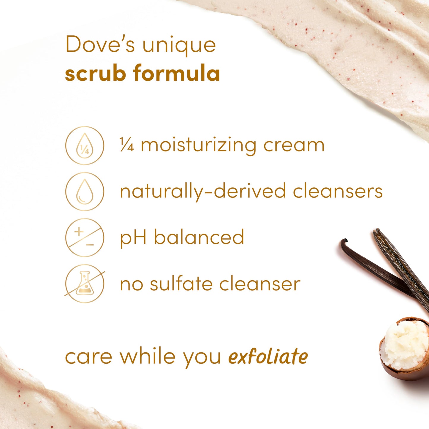 Dove Body Scrub Dragon Fruit & Coconut Cream Body Scrub Exfoliates and Deeply Nourishes for Smooth, Radiant Skin 15 oz