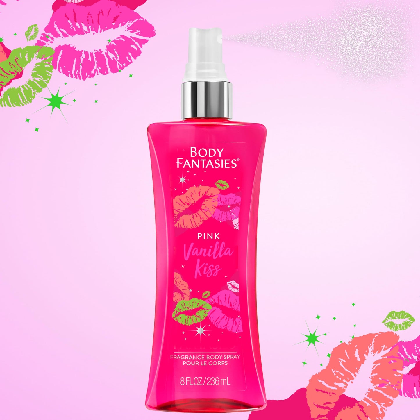 Body Fantasies Signature Fragrance Body Spray, Fresh White Musk, 8 Fluid Ounce