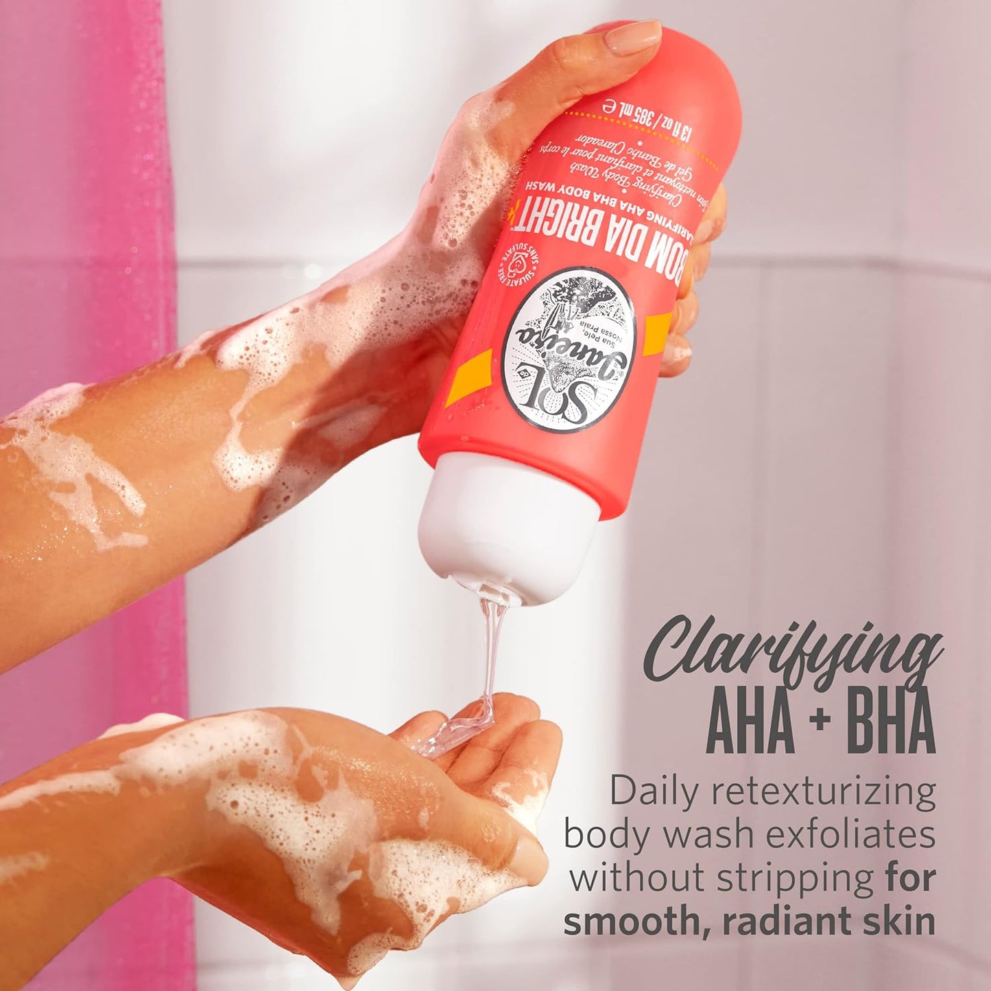 SOL DE JANEIRO Replenishing & Clarifying Shower Duo | Brazilian Play & Bom Dia Bright Body Wash | Cheirosa 62 & 40 | 13 fl oz. | Amazon Exclusive