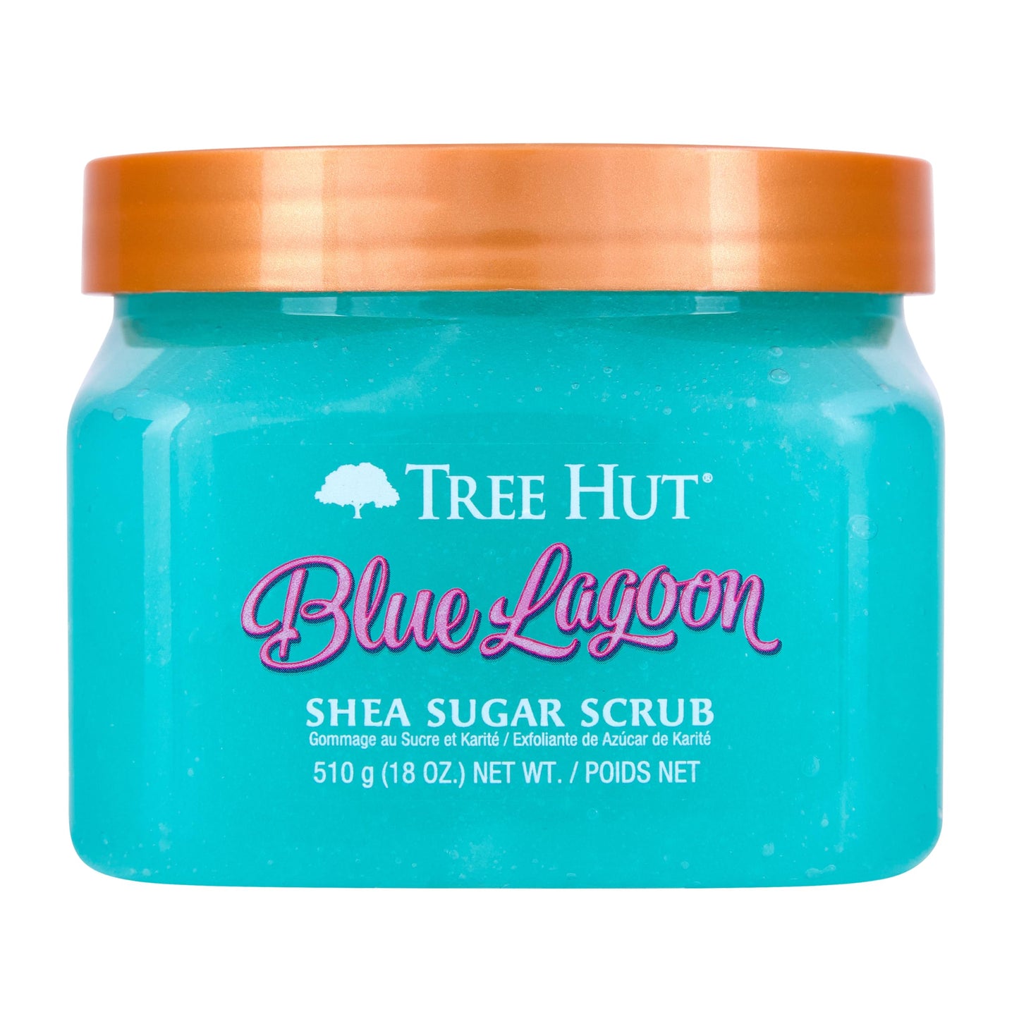 Tree Hut Moroccan Rose Shea Sugar Scrub | Exfoliating Body Scrub Removes Dead, Dry Skin for a Soft & Hydrated Feel | Nourishing Essential Body Care | 18 fl oz.