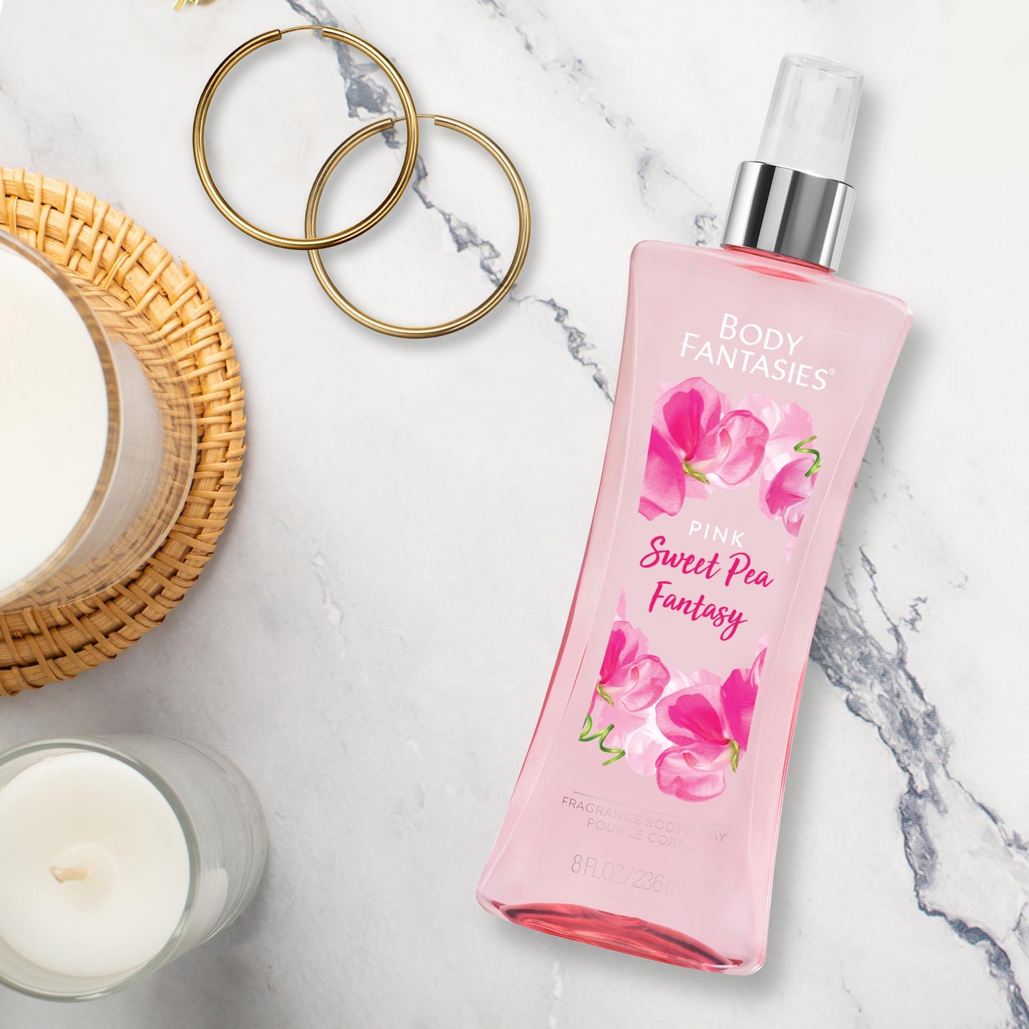 Body Fantasies Signature Fragrance Body Spray, Fresh White Musk, 8 Fluid Ounce