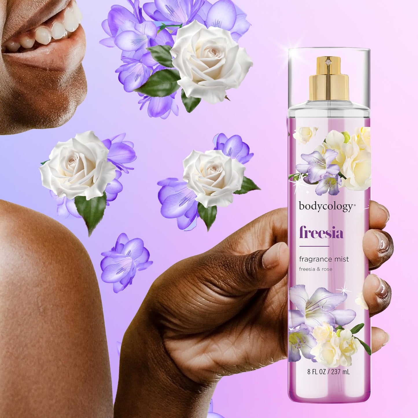 Bodycology Long-Lasting Fragrance Body Mist, Strawberry Cheesecake, 8 fl oz