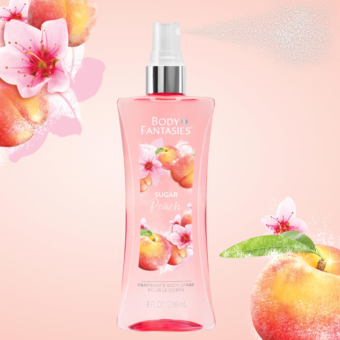 Body Fantasies Signature Fragrance Body Spray, Fresh White Musk, 8 Fluid Ounce
