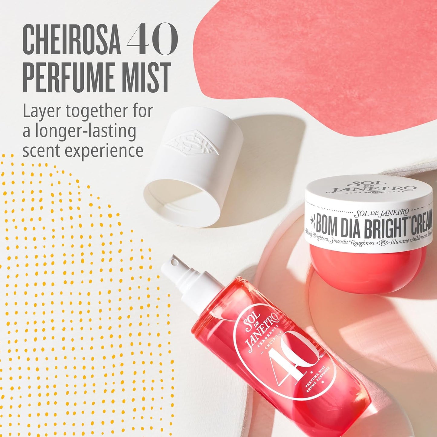 SOL DE JANEIRO Bom Dia Bright Cream and Body Wash Duo | Full Size Bom Dia Bright Shower Bundle | Clarifying and Smoothing | Cheirosa 40 Scent | Amazon Exclusive