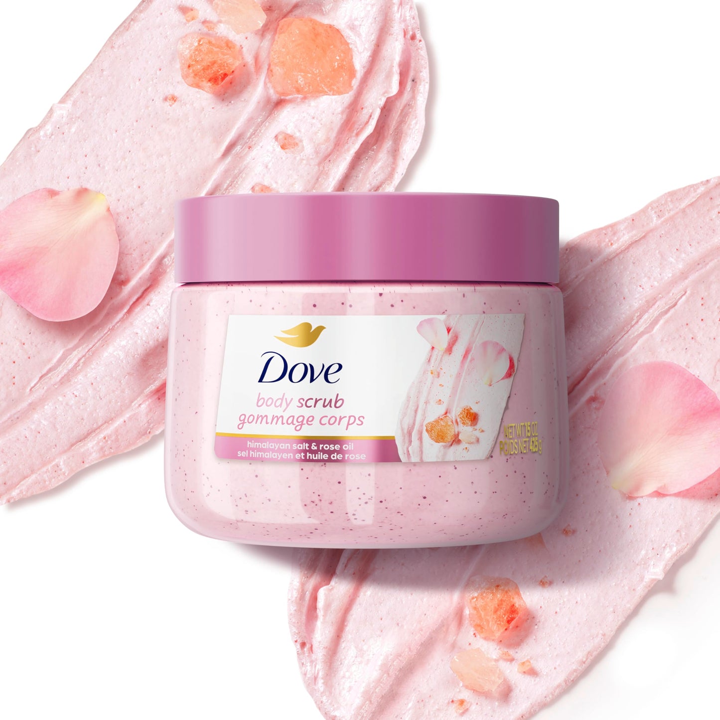 Dove Body Scrub Dragon Fruit & Coconut Cream Body Scrub Exfoliates and Deeply Nourishes for Smooth, Radiant Skin 15 oz