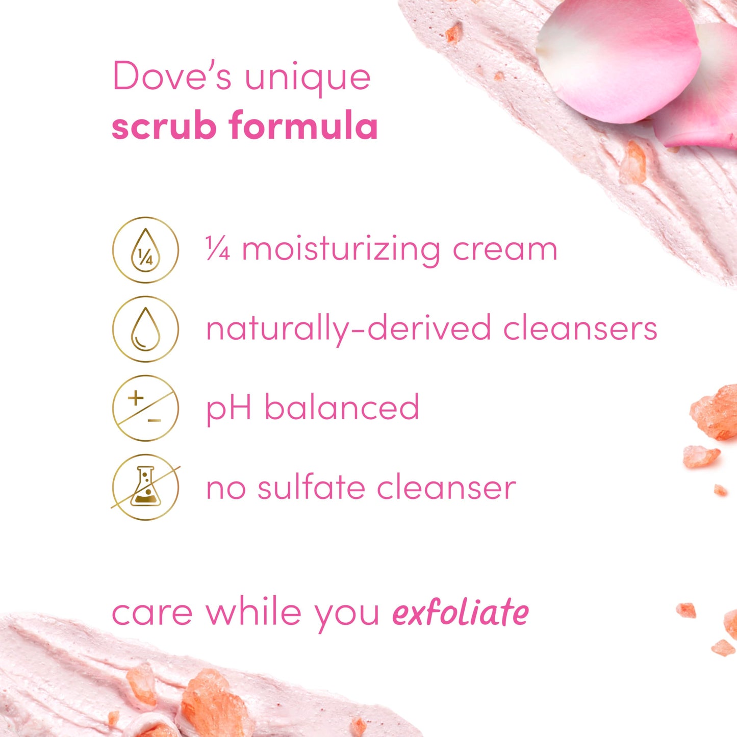 Dove Body Scrub Dragon Fruit & Coconut Cream Body Scrub Exfoliates and Deeply Nourishes for Smooth, Radiant Skin 15 oz