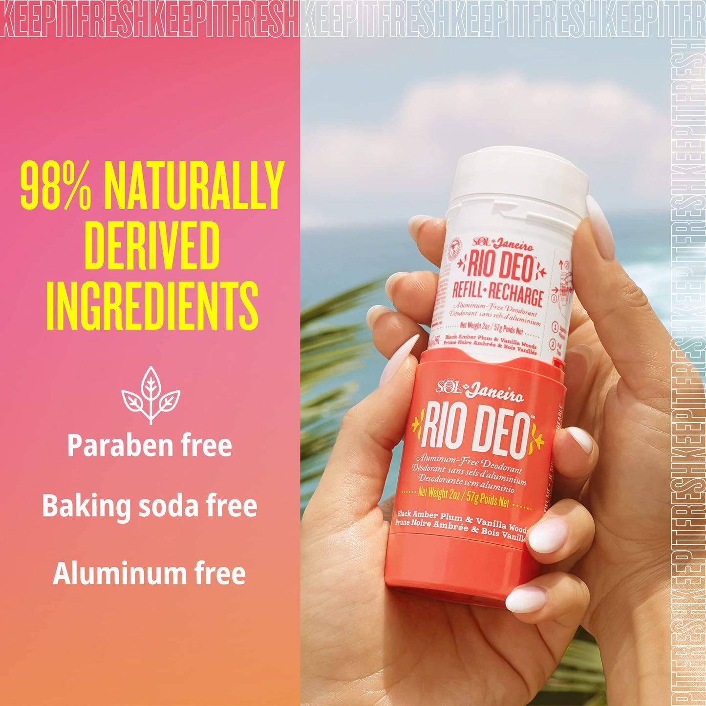 Sol de Janeiro Rio Deo Refillable Aluminum Free Deodorant