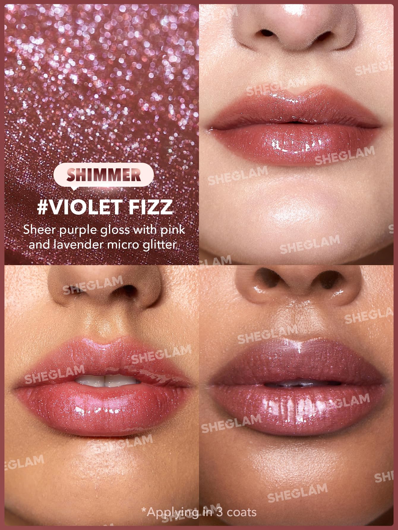 SHEGLAM PoutPerfect Moisturizing Solid Lip Gloss Non Sticky Lipstick with Coconut Oil - Pink Flamingo