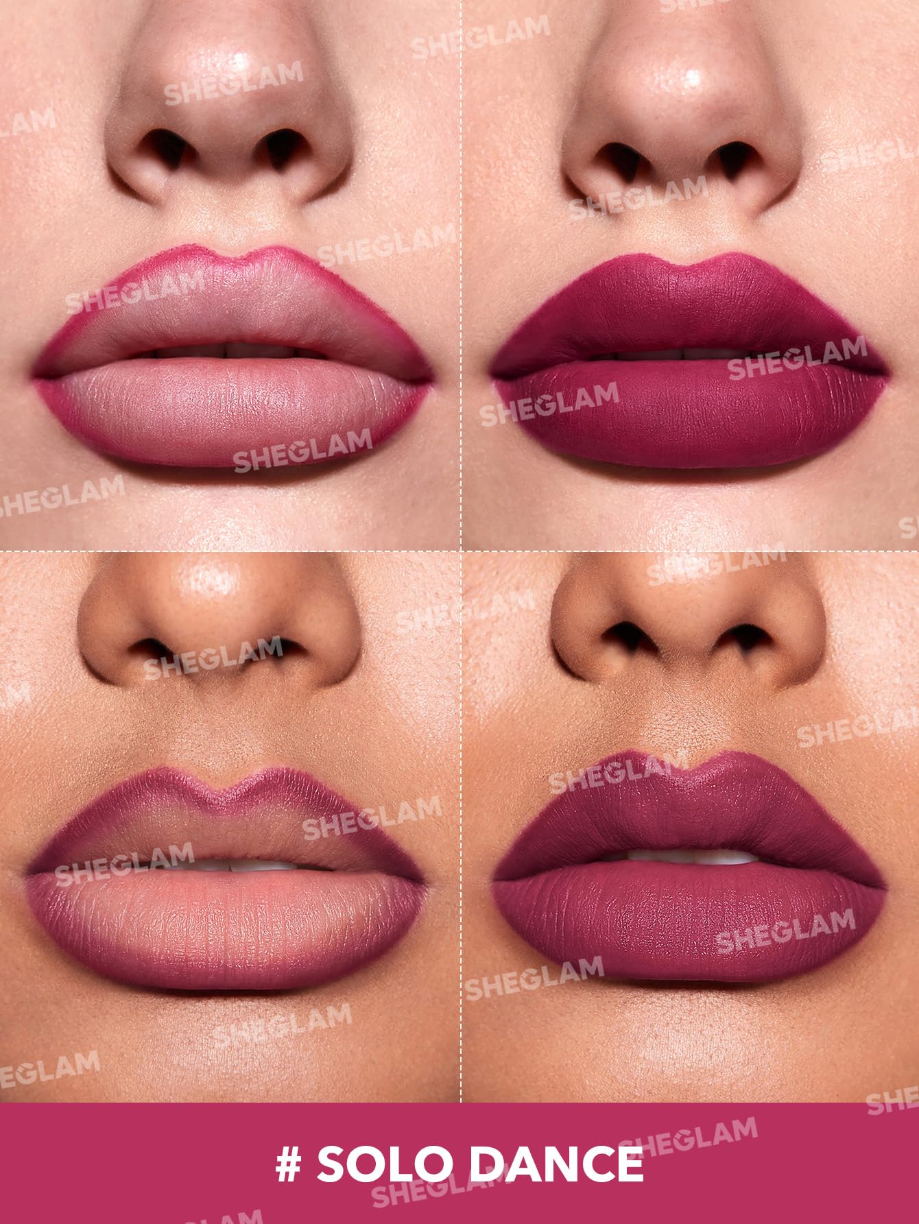 SHEGLAM Lip Liner Creamy Matte Pencil High Pigment Not Easy to Fade Silky Smooth Matte Contour Tint Lip Makeup-Neutral