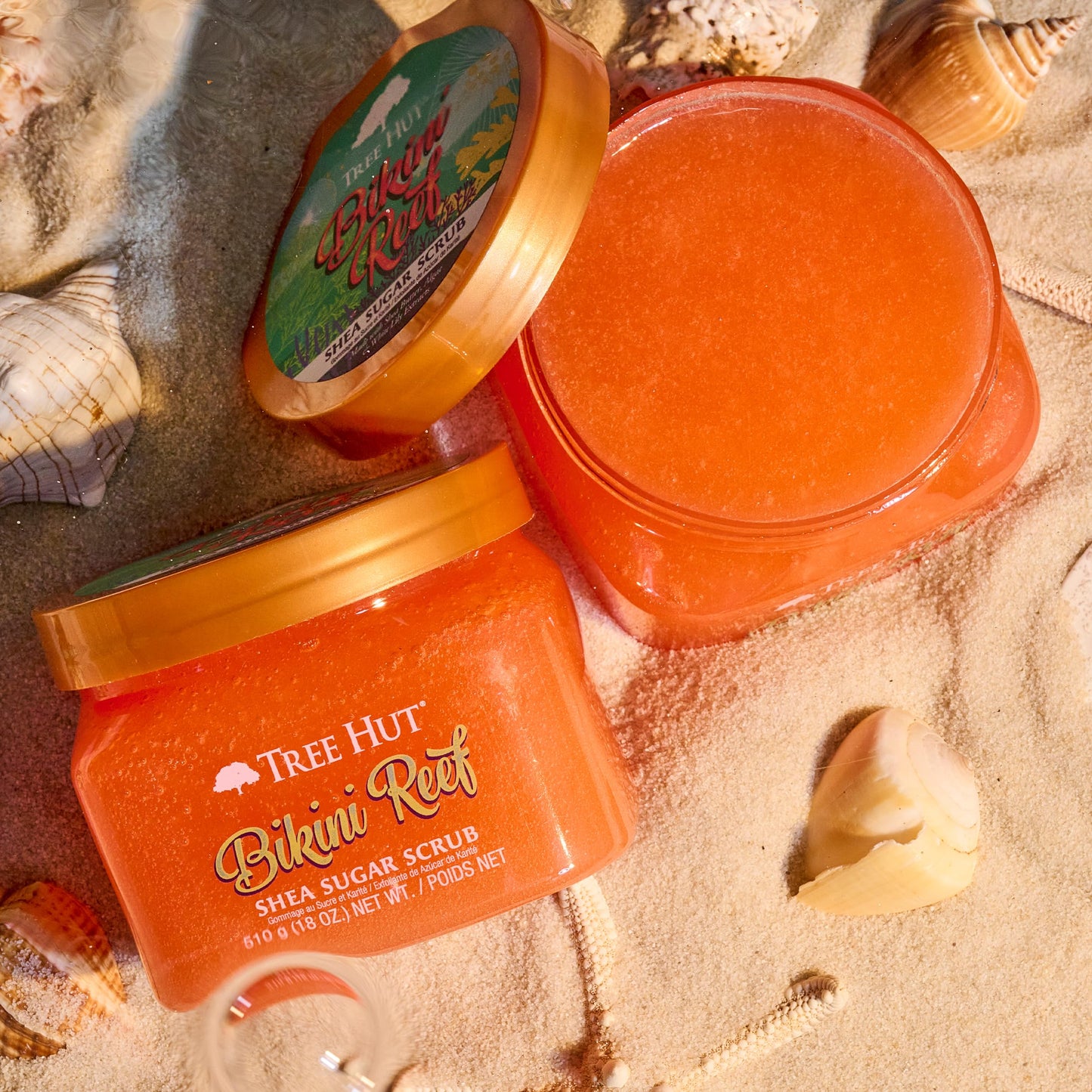 Tree Hut Moroccan Rose Shea Sugar Scrub | Exfoliating Body Scrub Removes Dead, Dry Skin for a Soft & Hydrated Feel | Nourishing Essential Body Care | 18 fl oz.