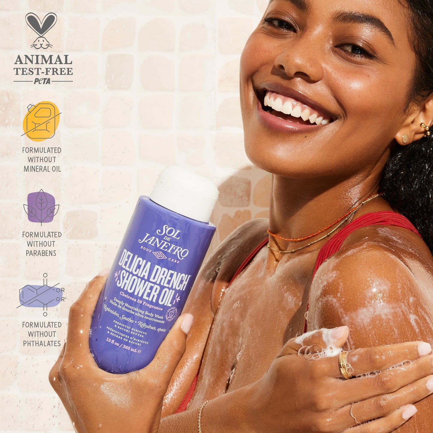 Sol de Janeiro Delicia Drench Shower Oil Moisturizing Cleansing Oil