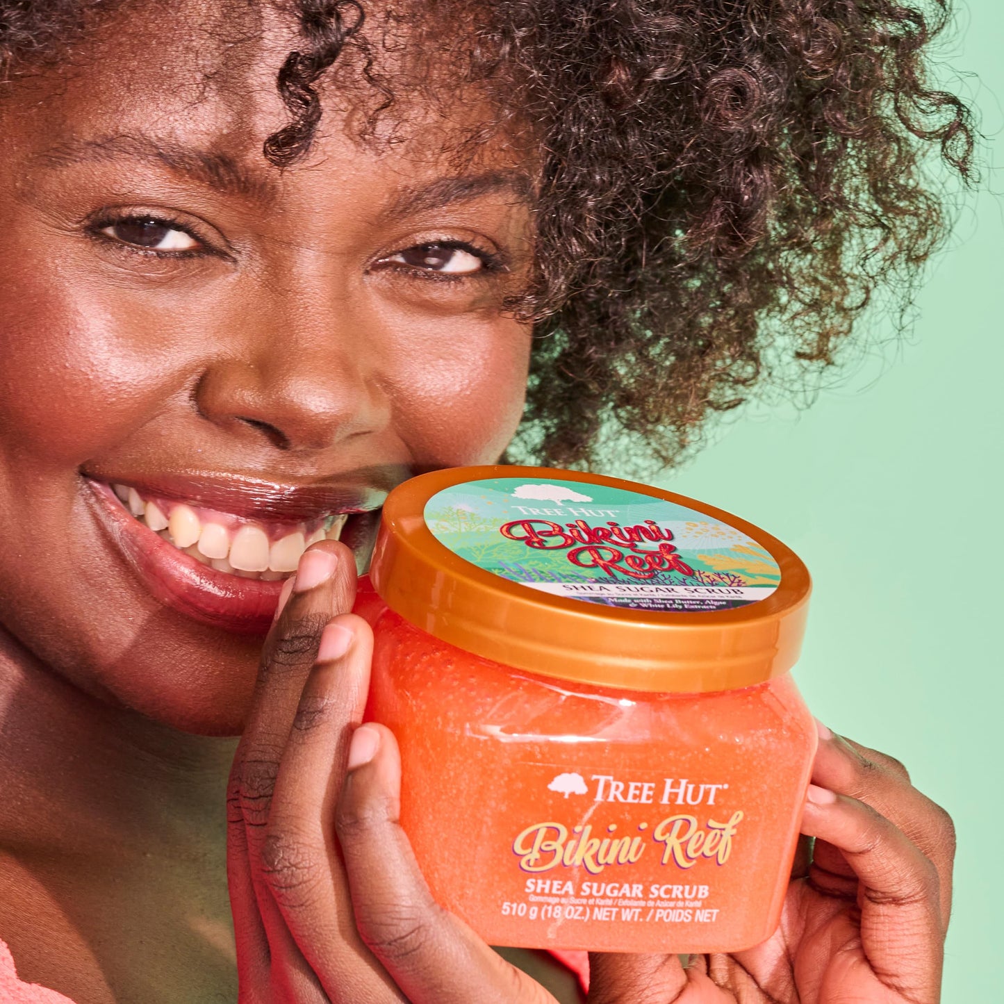 Tree Hut Moroccan Rose Shea Sugar Scrub | Exfoliating Body Scrub Removes Dead, Dry Skin for a Soft & Hydrated Feel | Nourishing Essential Body Care | 18 fl oz.