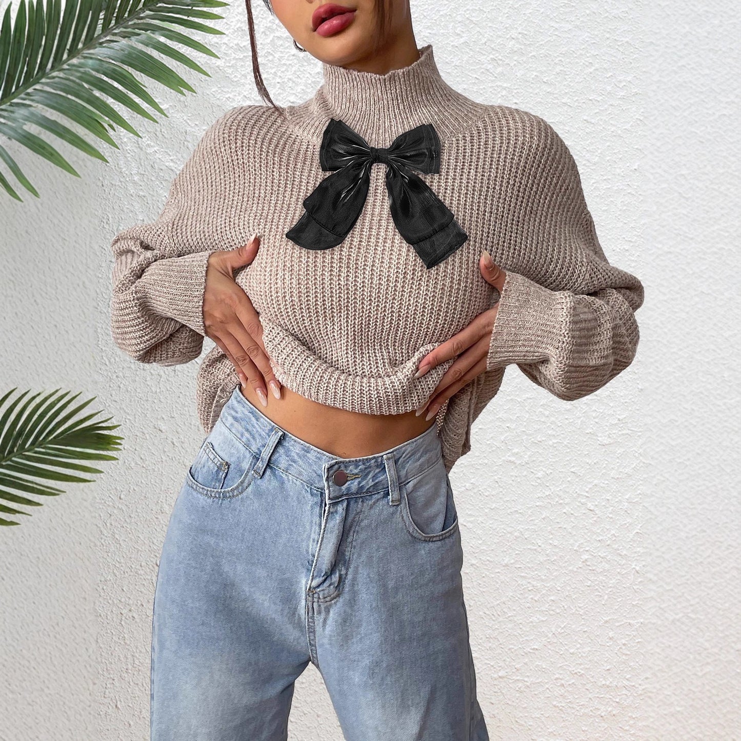 Mesh Bow Knit