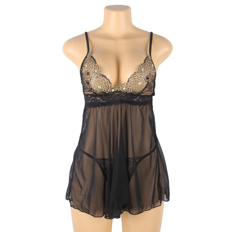 Voidsy curve  Sexy Lingerie Sexy Sling Nightdress Lace