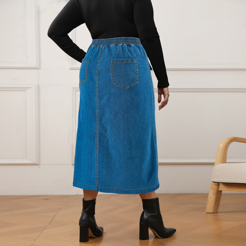 Denim Muse Maxi Skirt