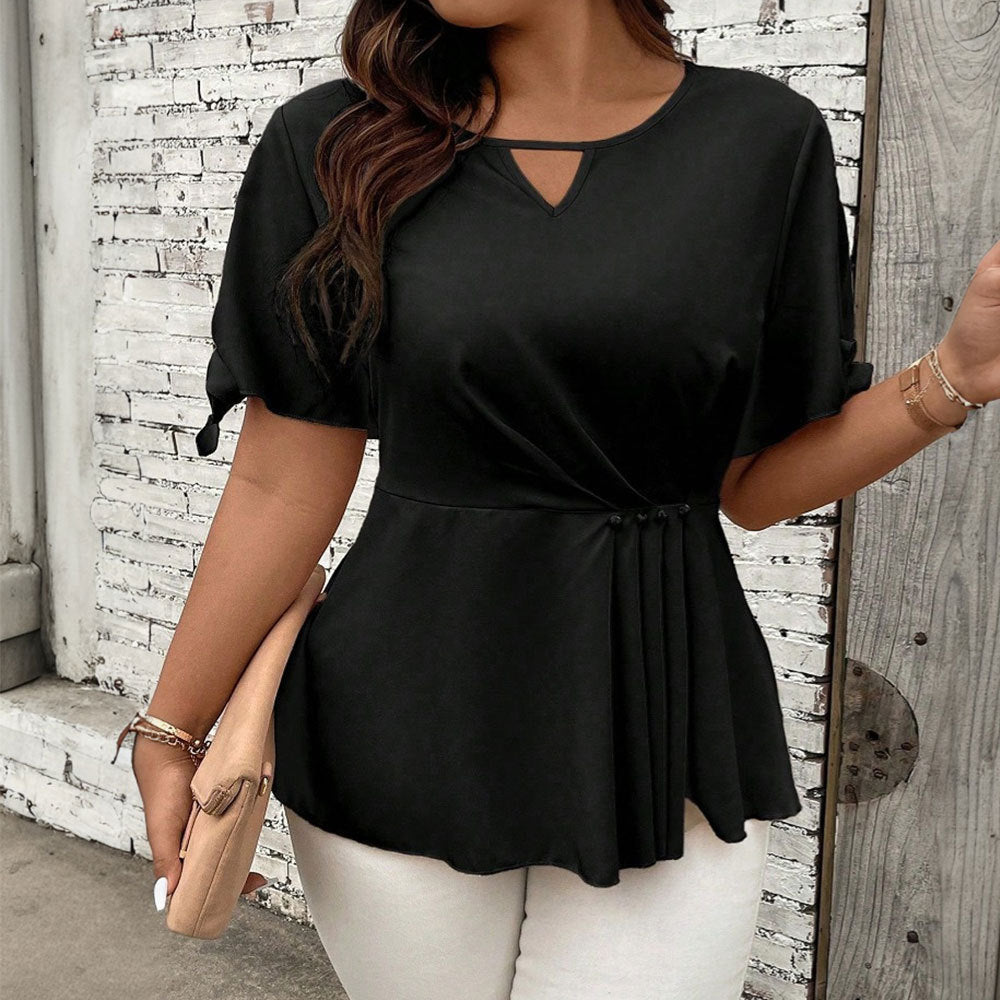 Summer Voidsy plus Size Women Simple Casual T shirt