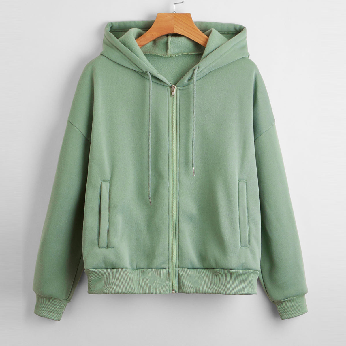 Sky Blue Zip-Up Hoodie