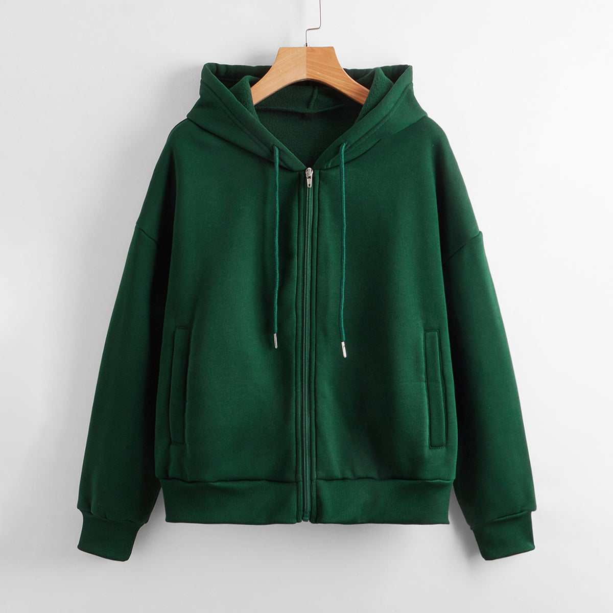 Sky Blue Zip-Up Hoodie