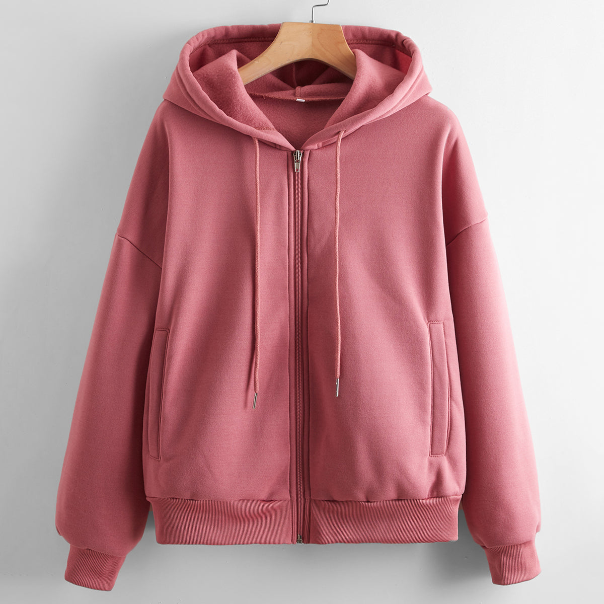 Sky Blue Zip-Up Hoodie