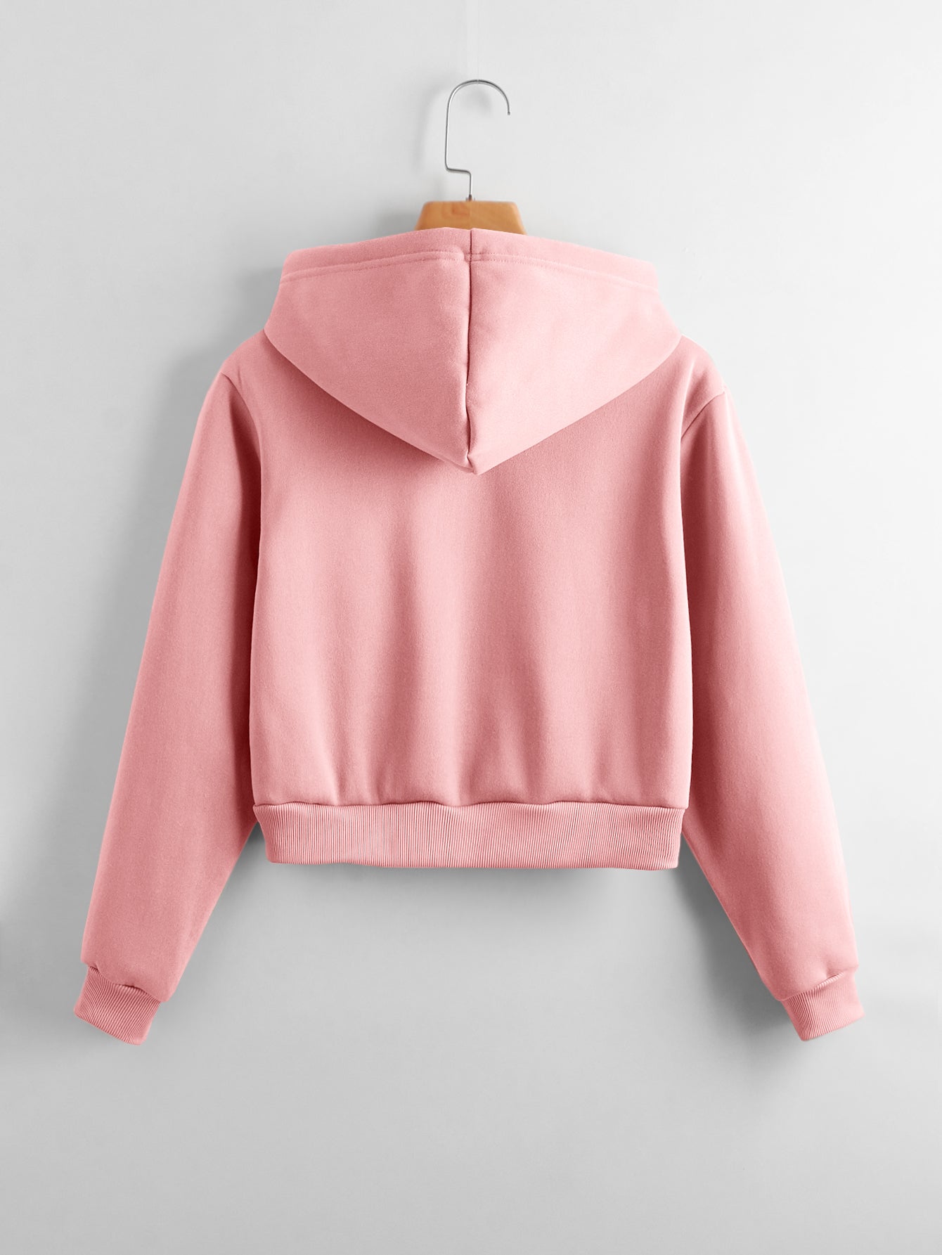 Pure White Zip-Up Hoddie