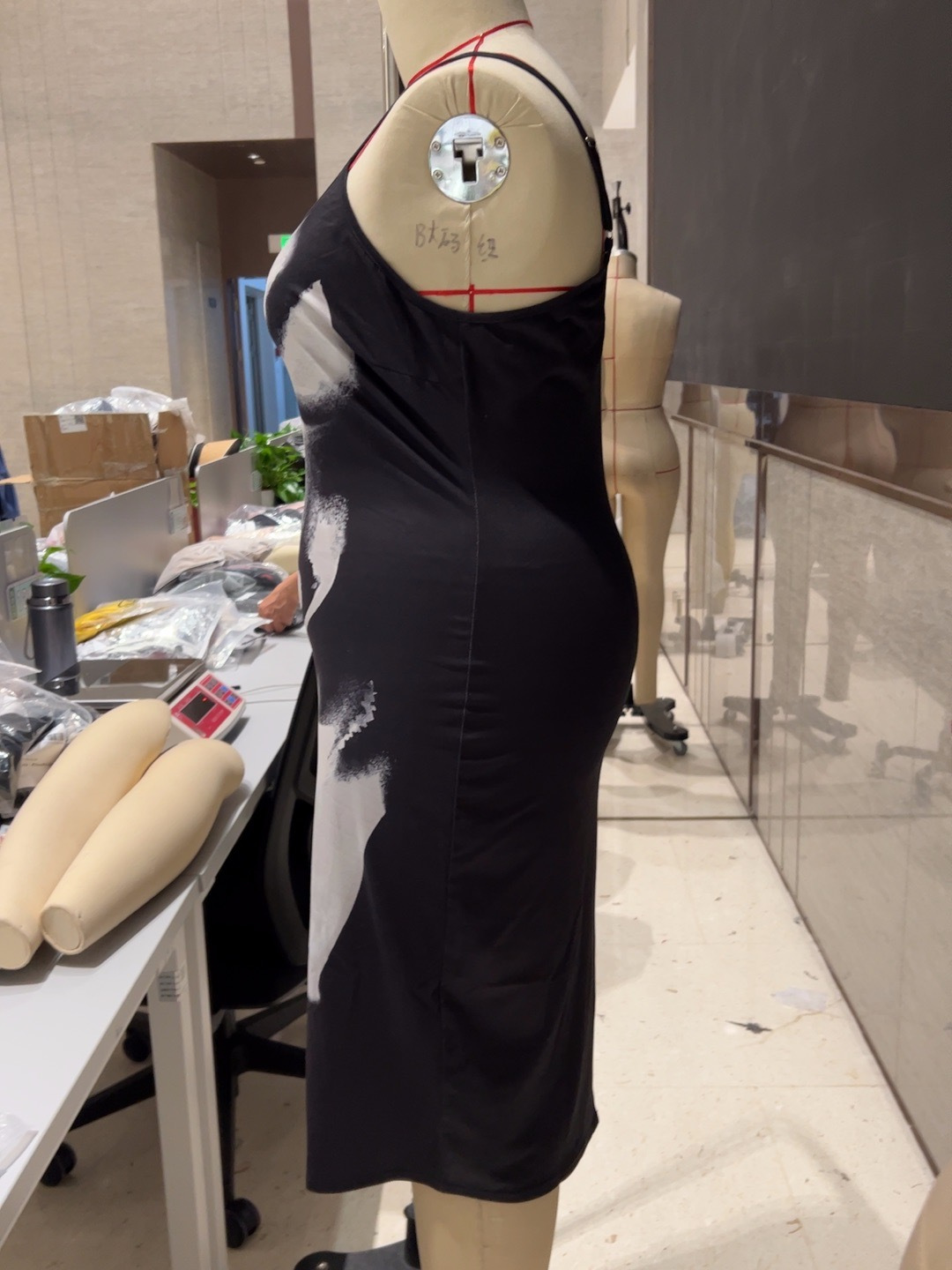 Liquid Silver Mini Dress