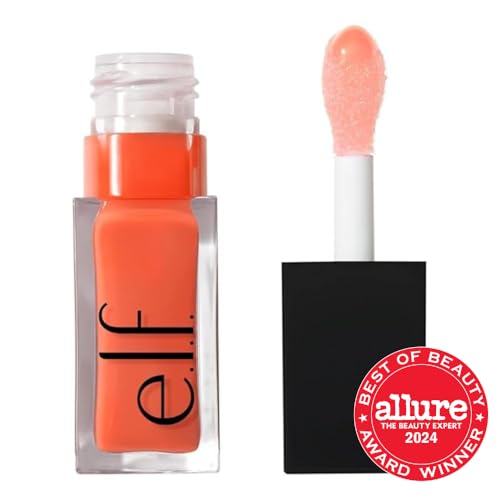 e.l.f. Glow Reviver Lip Oil, Nourishing Tinted Lip Oil For A High-shine Finish, Infused With Jojoba Oil, Vegan & Cruelty-free, Rose Envy
