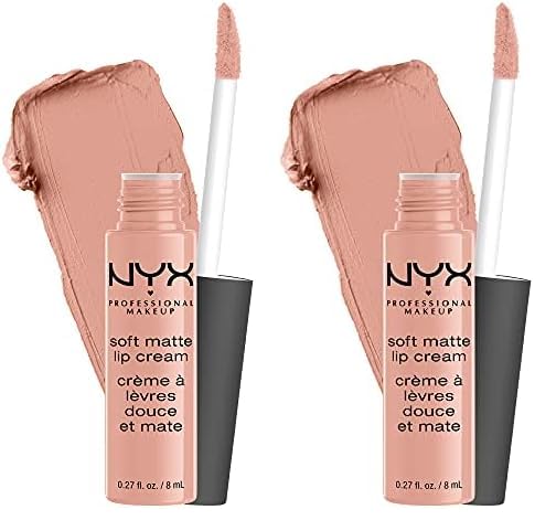 NYX PROFESSIONAL MAKEUP Soft Matte Lip Cream, Lightweight Liquid Lipstick - Abu Dhabi (Deep Rose-Beige)