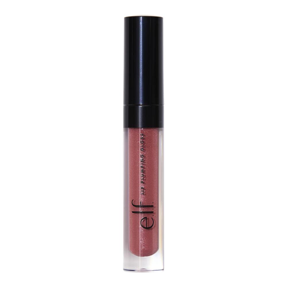 e.l.f. Lip Plumping Gloss, High-Shine Sheer Color, Hydrates & Creates Fuller Lips With Vitamin E, Vegan & Cruelty-Free, Pink Cosmo