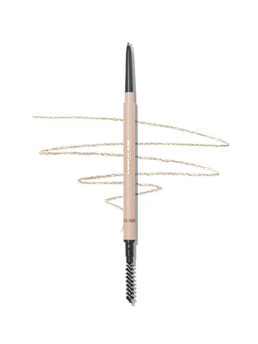 SHEGLAM Insta-Fill Eyebrow Pencil Long Lasting Non-Sticky Sweatproof Matte Eye Brow Pen Makeup-Dark brown