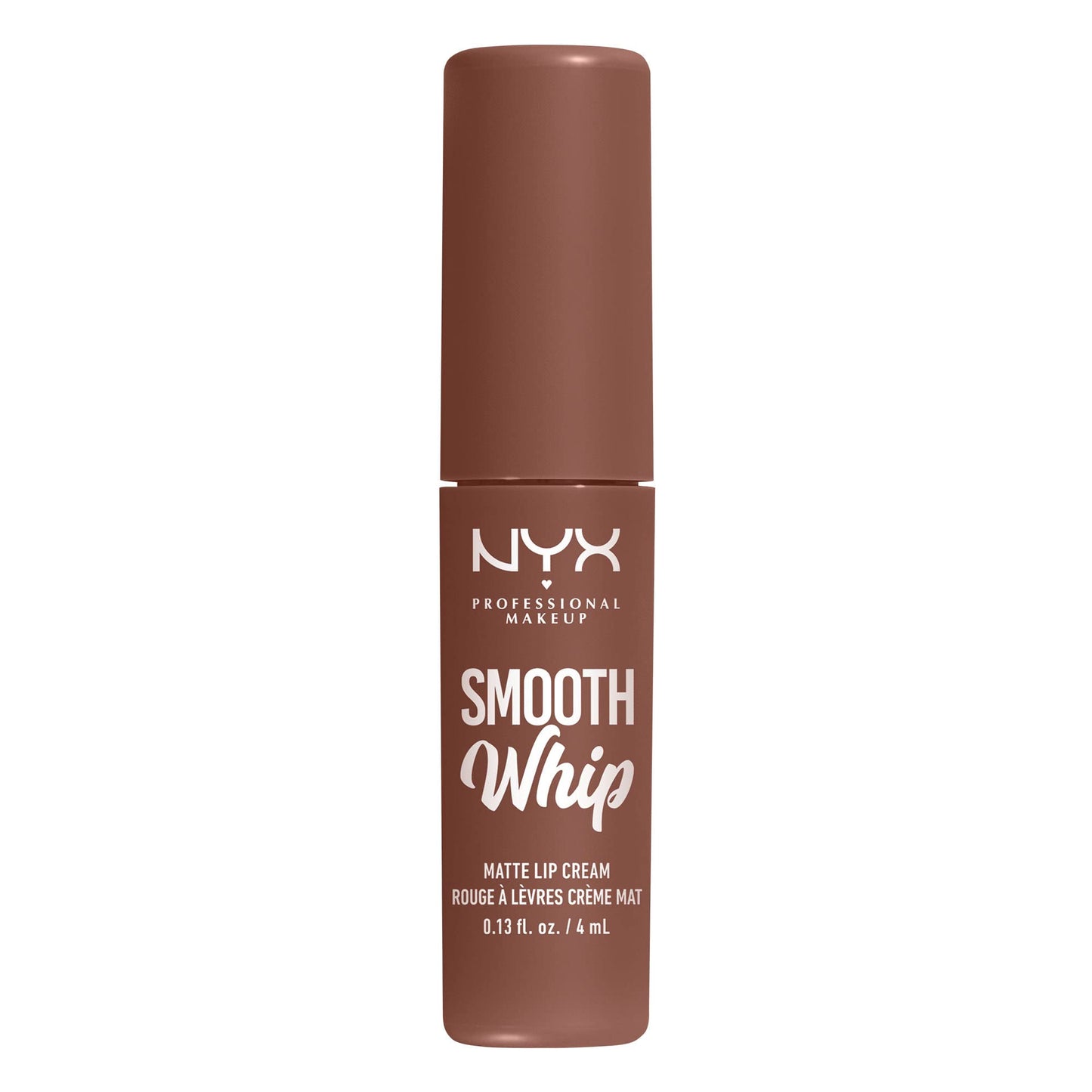 NYX PROFESSIONAL MAKEUP Smooth Whip Matte Lip Cream, Long Lasting, Moisturizing, Vegan Liquid Lipstick - Chocolate Mousse (Deep Red Brown)