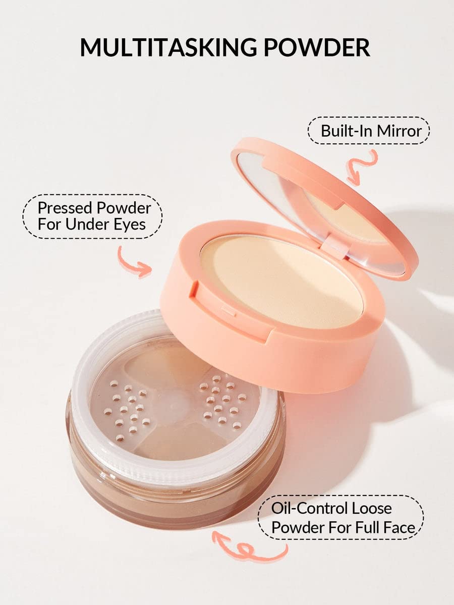 SHEGLAM Insta-Ready Face Powder Loose Under Eye Setting Powder-Bubblegum