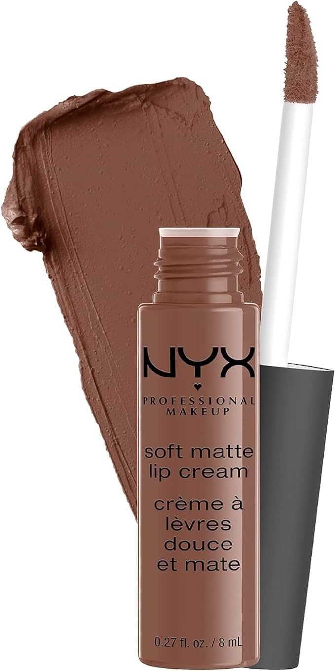 NYX PROFESSIONAL MAKEUP Soft Matte Lip Cream, Lightweight Liquid Lipstick - Abu Dhabi (Deep Rose-Beige)
