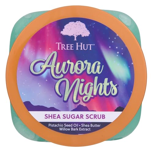 Tree Hut Moroccan Rose Shea Sugar Scrub | Exfoliating Body Scrub Removes Dead, Dry Skin for a Soft & Hydrated Feel | Nourishing Essential Body Care | 18 fl oz.
