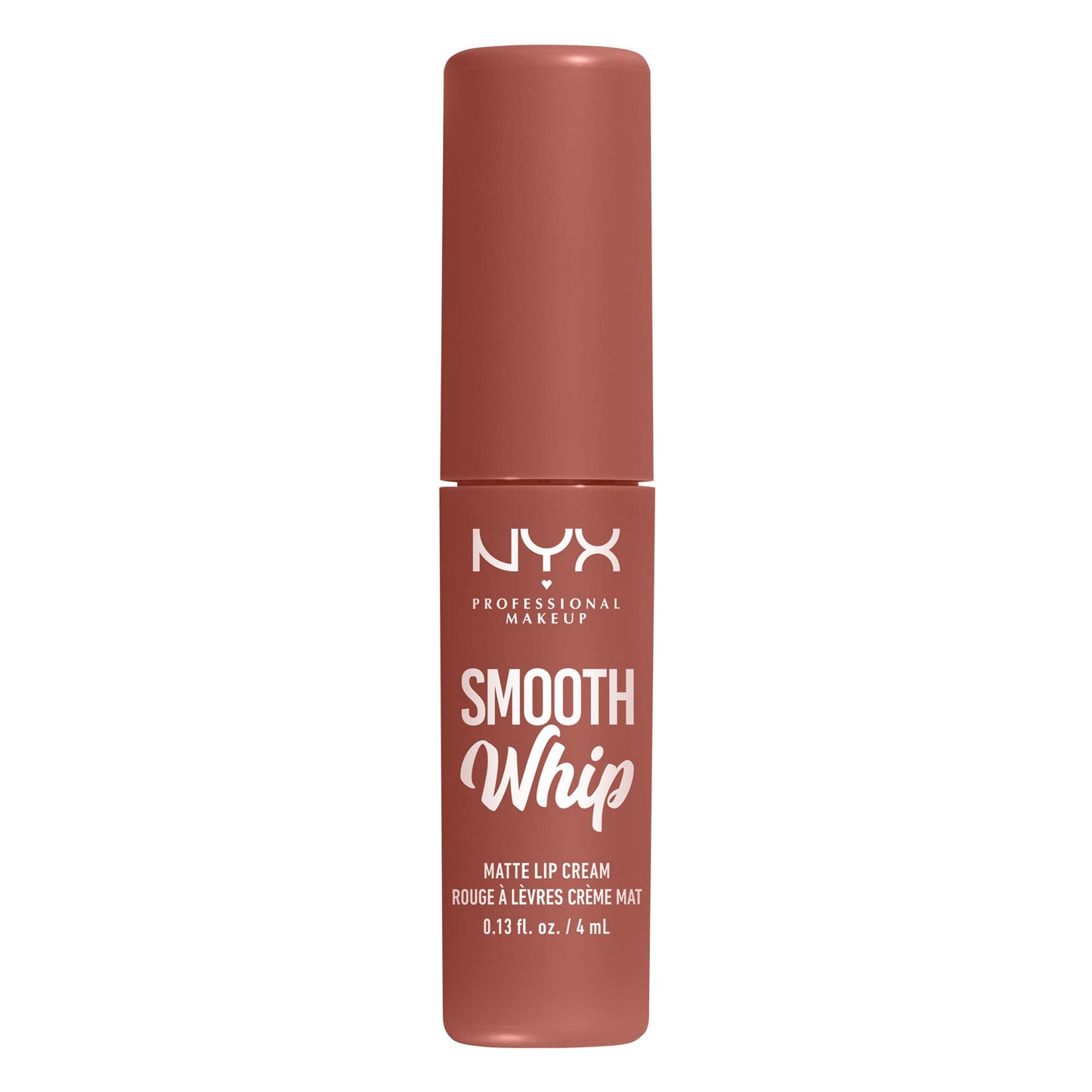 NYX PROFESSIONAL MAKEUP Smooth Whip Matte Lip Cream, Long Lasting, Moisturizing, Vegan Liquid Lipstick - Chocolate Mousse (Deep Red Brown)