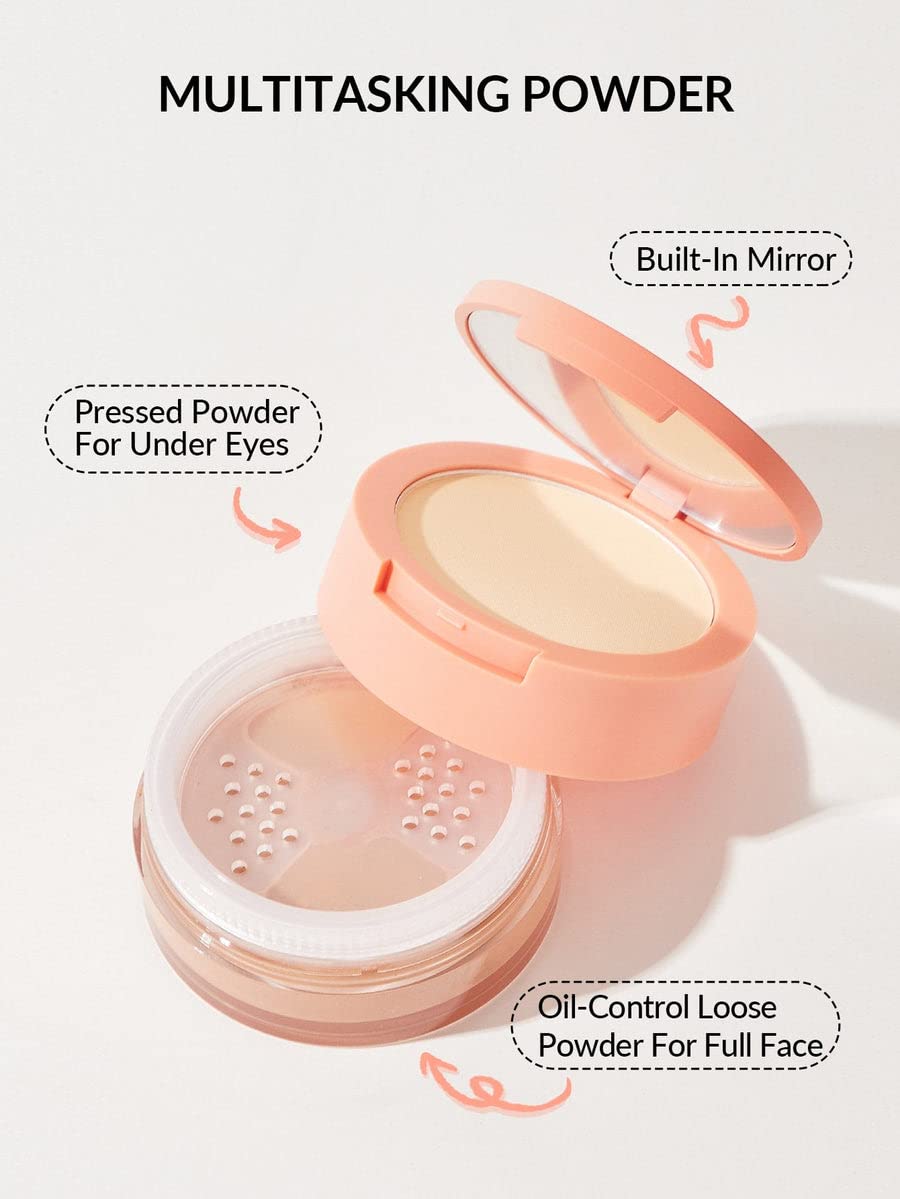 SHEGLAM Insta-Ready Face Powder Loose Under Eye Setting Powder-Bubblegum