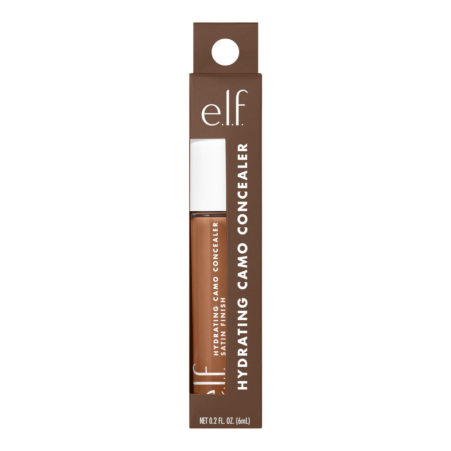 e.l.f. Hydrating Camo Concealer, Covers Blemishes & Under-Eye Circles, Full-Coverage & Delivers A Satin Finish, Vegan & Cruelty-Free, Fair Warm