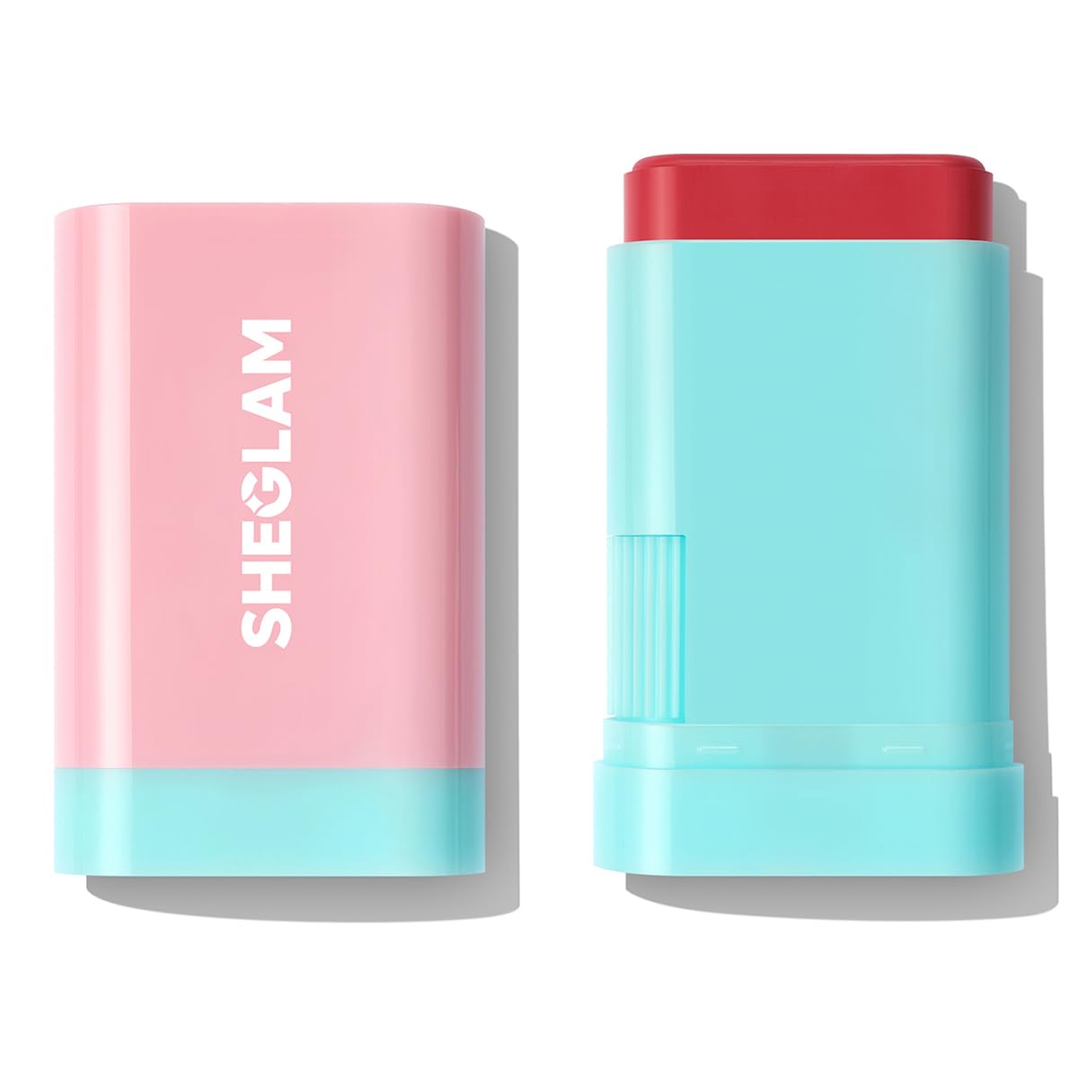 SHEGLAM Glass Glow Blush Stick Cream for Cheek and Lip, Waterproof Hydrating Tinted Solid Moisturizer Blendable Natural Grow Nude Face Blush Makeup-Stunner