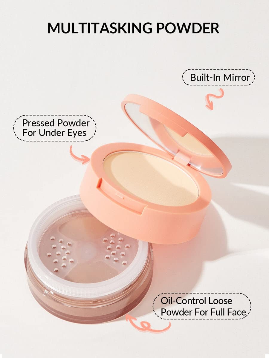SHEGLAM Insta-Ready Face Powder Loose Under Eye Setting Powder-Bubblegum