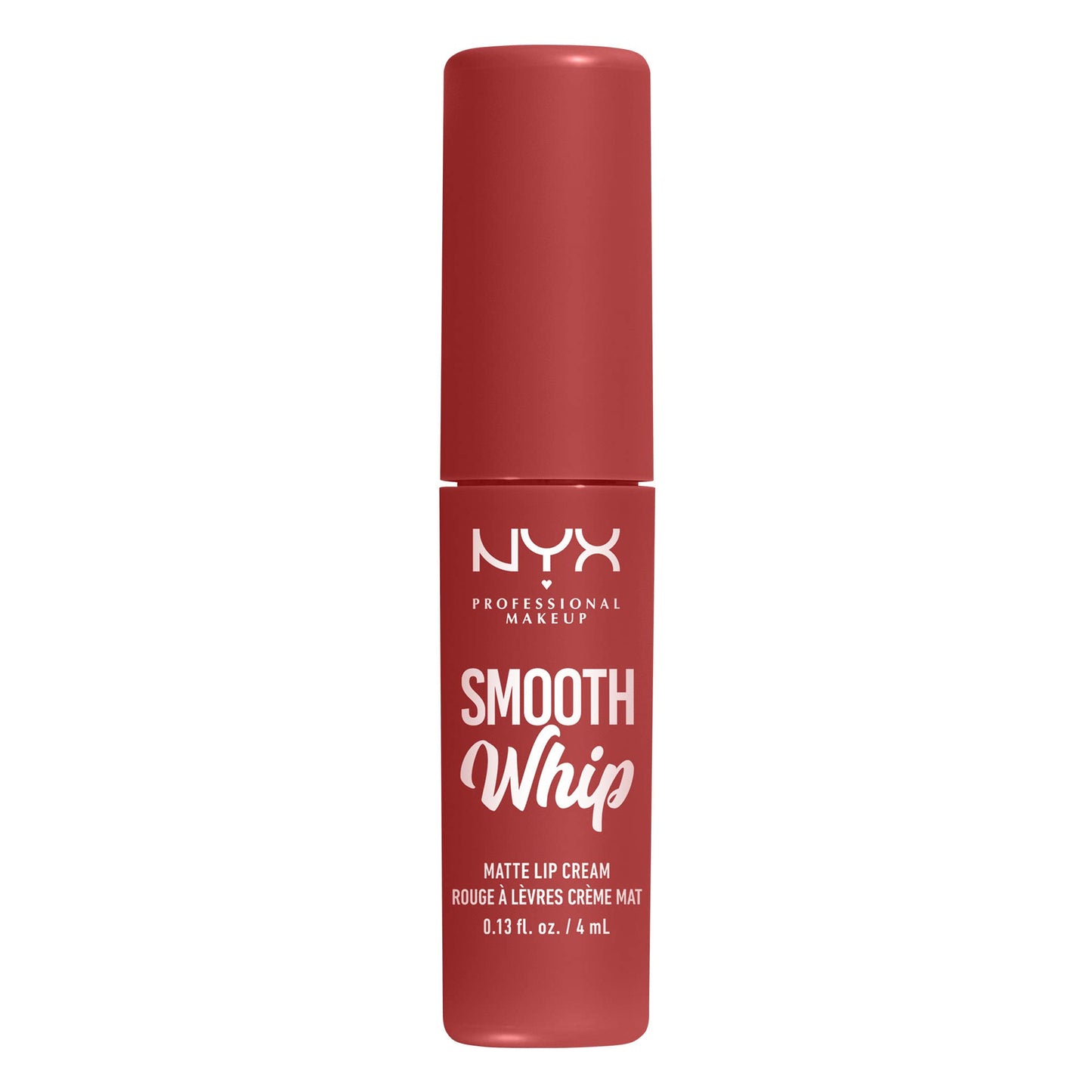 NYX PROFESSIONAL MAKEUP Smooth Whip Matte Lip Cream, Long Lasting, Moisturizing, Vegan Liquid Lipstick - Chocolate Mousse (Deep Red Brown)