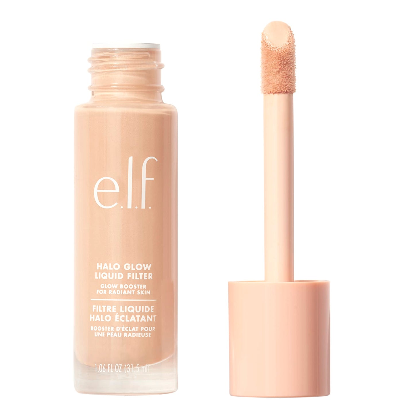 e.l.f. Halo Glow Liquid Filter, Complexion Booster For A Glowing, Soft-Focus Look, Infused With Hyaluronic Acid, Vegan & Cruelty-Free, 2 Fair/Light
