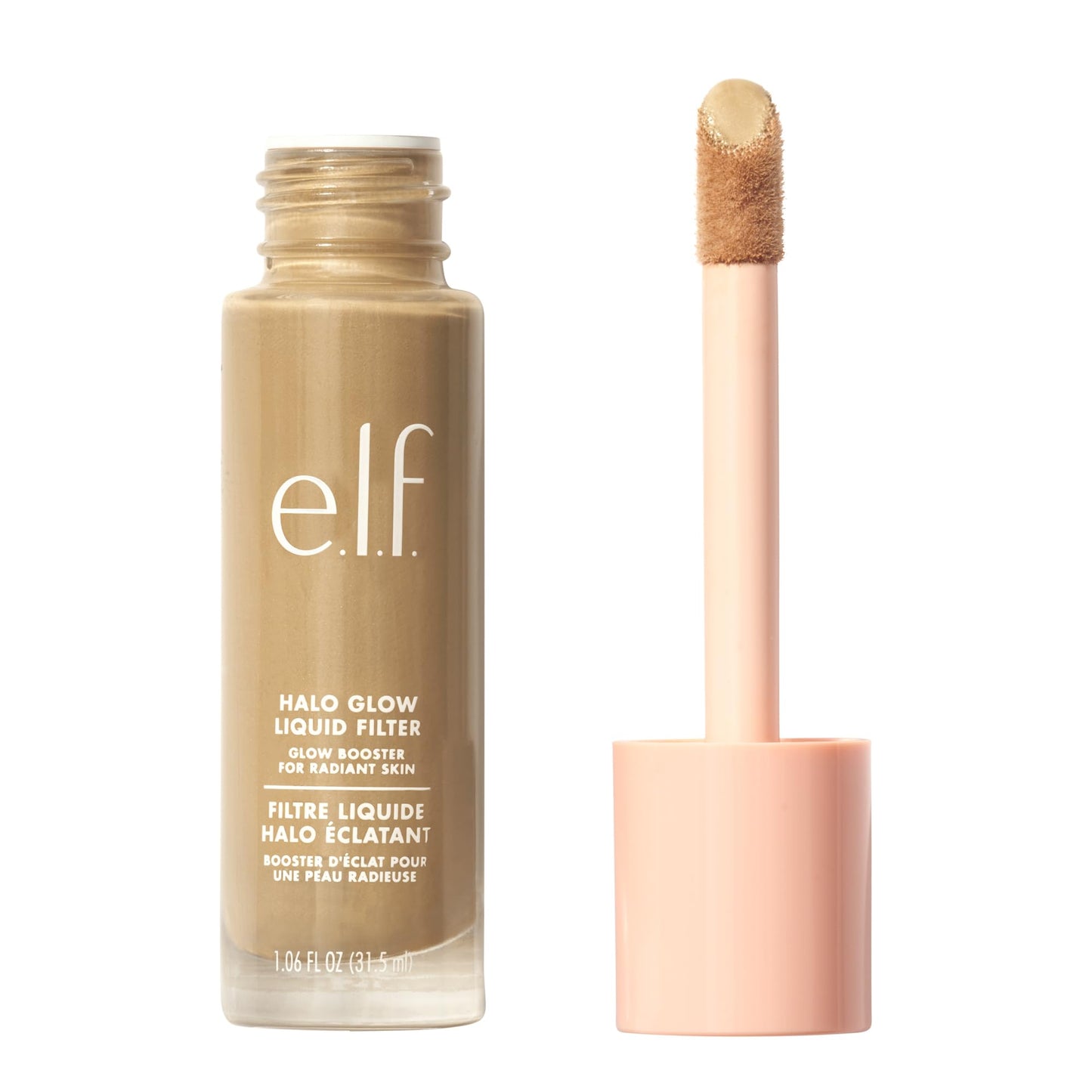 e.l.f. Halo Glow Liquid Filter, Complexion Booster For A Glowing, Soft-Focus Look, Infused With Hyaluronic Acid, Vegan & Cruelty-Free, 2 Fair/Light