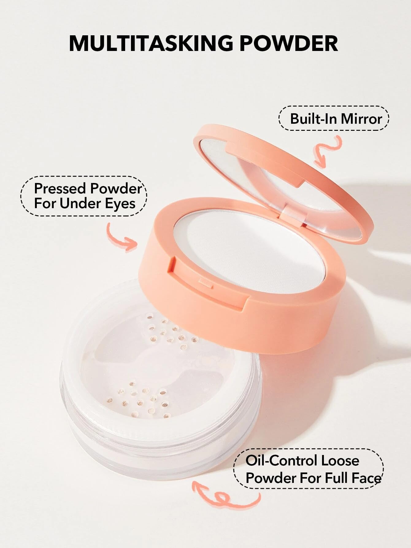 SHEGLAM Insta-Ready Face Powder Loose Under Eye Setting Powder-Bubblegum
