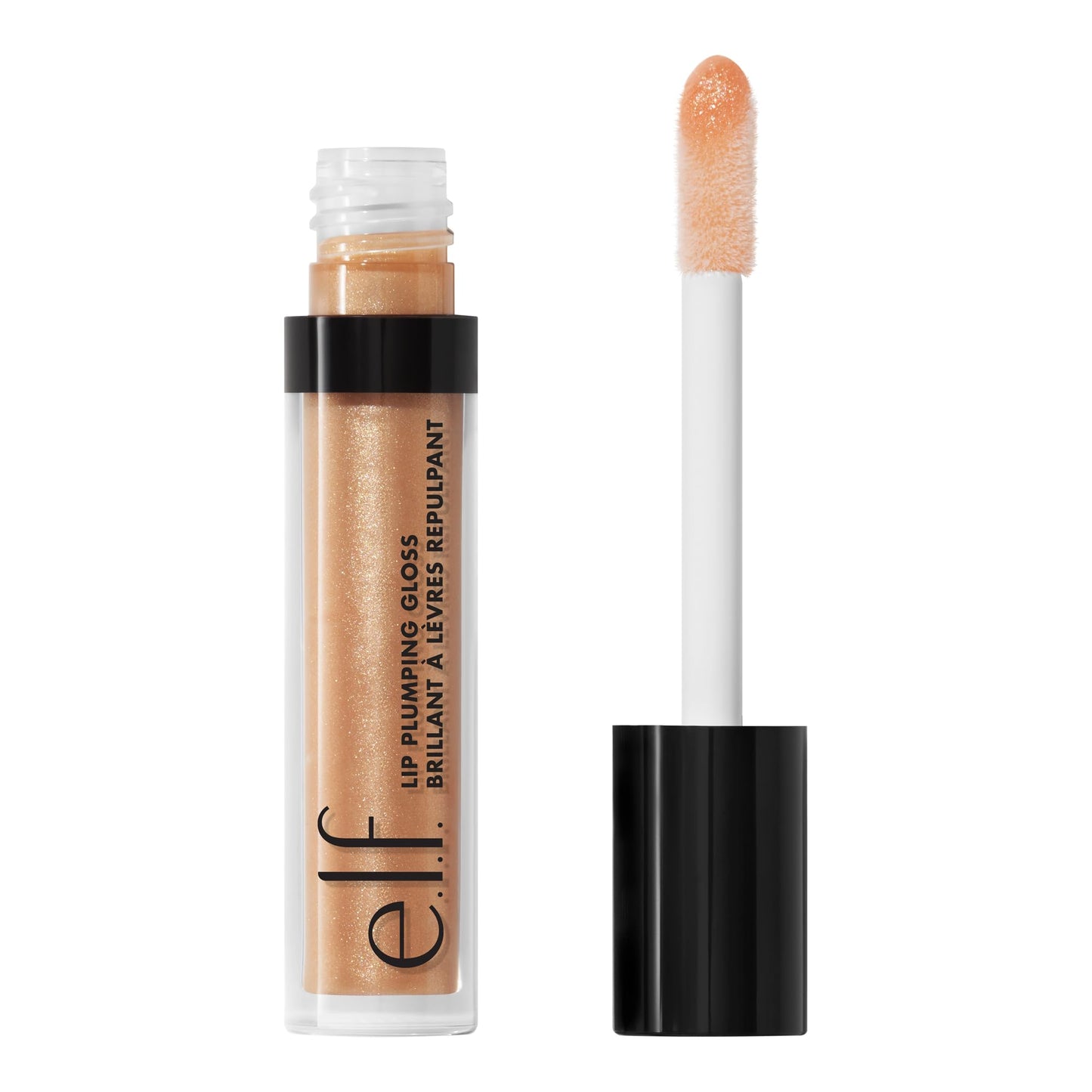 e.l.f. Lip Plumping Gloss, High-Shine Sheer Color, Hydrates & Creates Fuller Lips With Vitamin E, Vegan & Cruelty-Free, Pink Cosmo