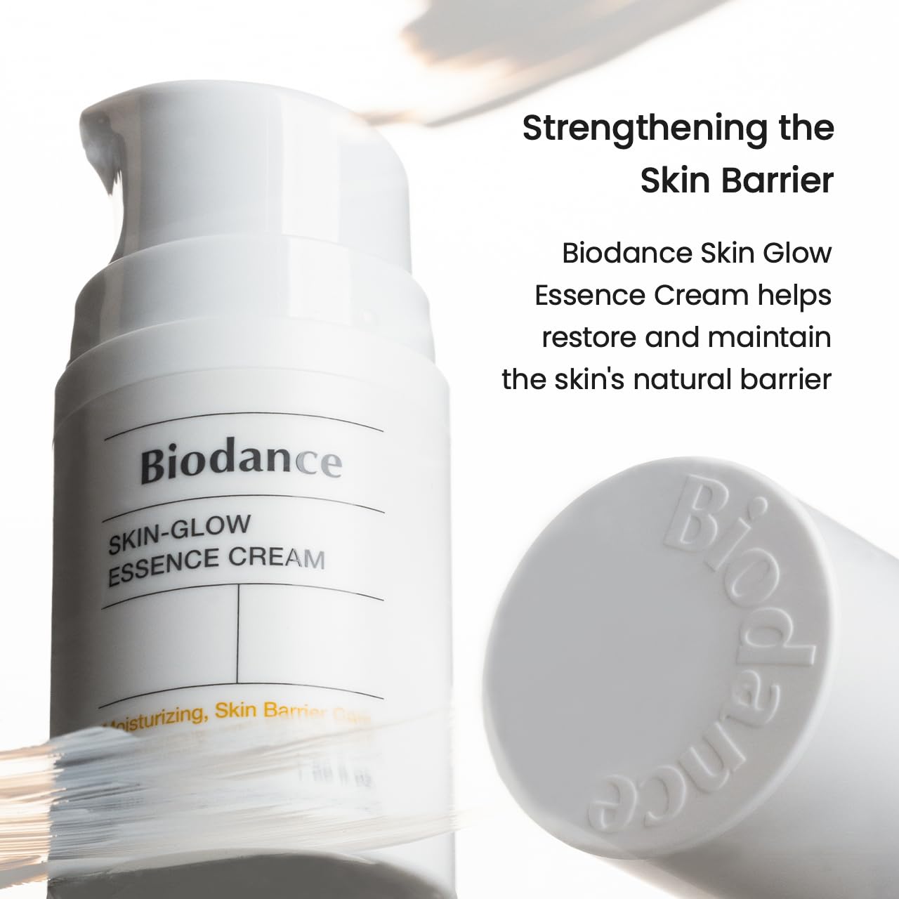 Biodance Skin-Glow Essence Cream, Moisturizing, Anti-Aging, Hyaluronic Acid & Ceramide Facial Moisturizer | 1.69 fl.oz, 50ml