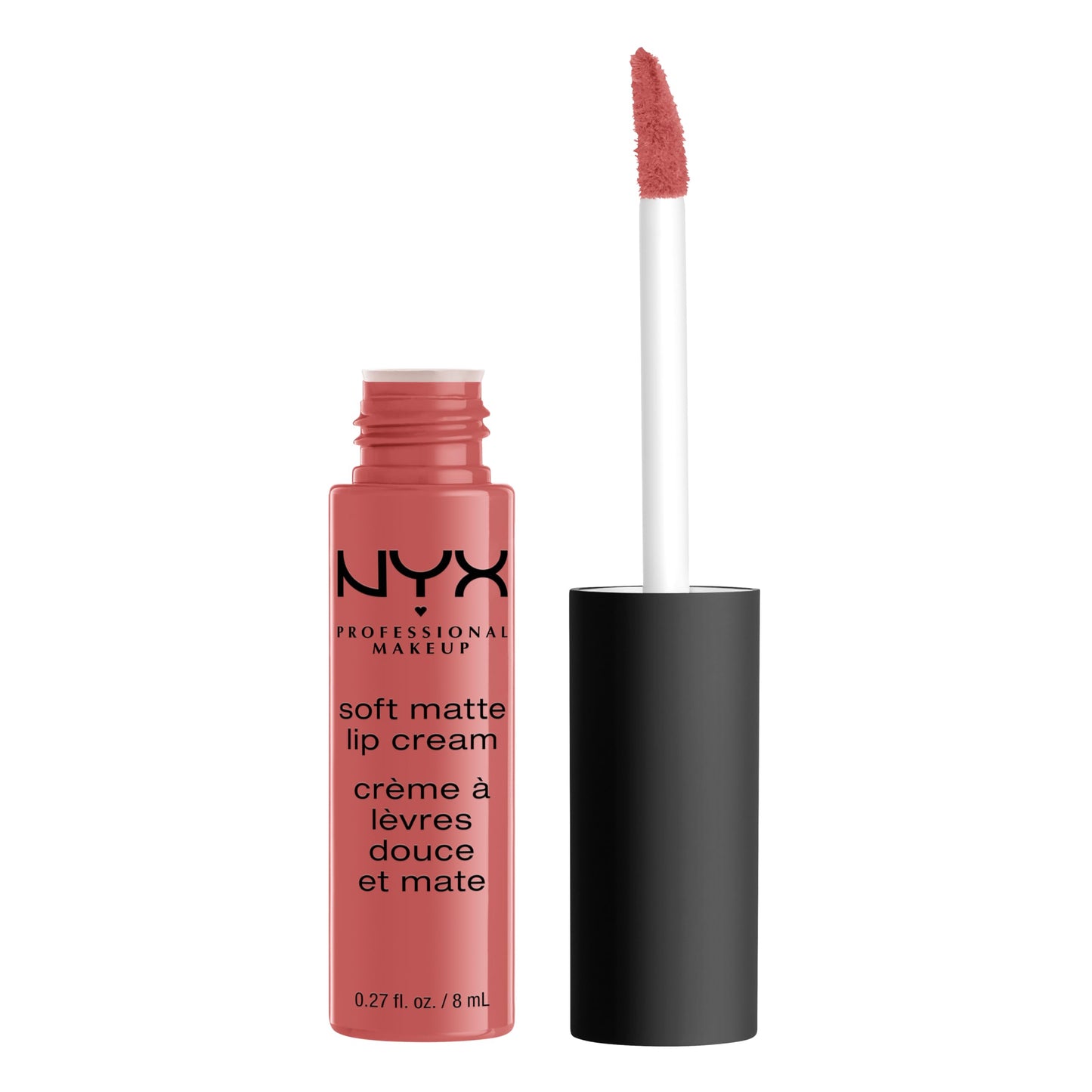 NYX PROFESSIONAL MAKEUP Soft Matte Lip Cream, Lightweight Liquid Lipstick - Abu Dhabi (Deep Rose-Beige)