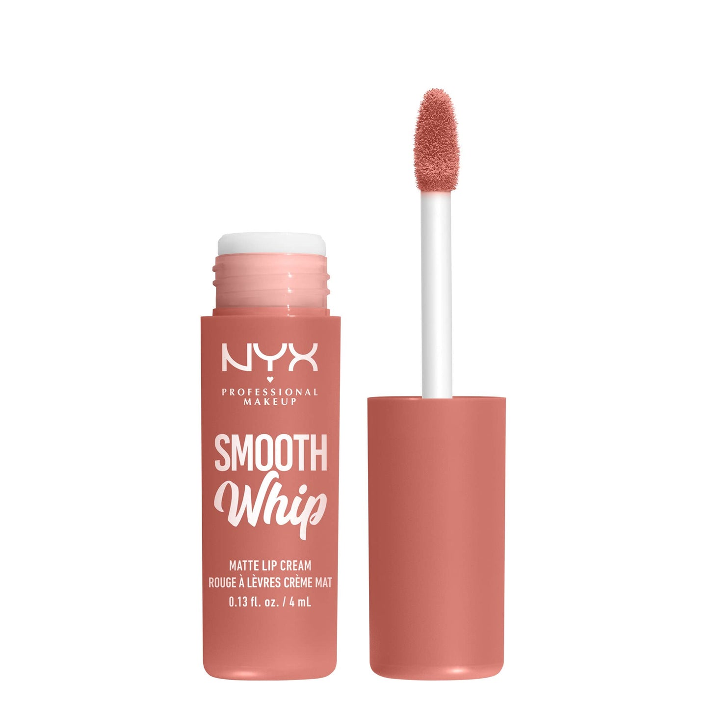 NYX PROFESSIONAL MAKEUP Smooth Whip Matte Lip Cream, Long Lasting, Moisturizing, Vegan Liquid Lipstick - Chocolate Mousse (Deep Red Brown)