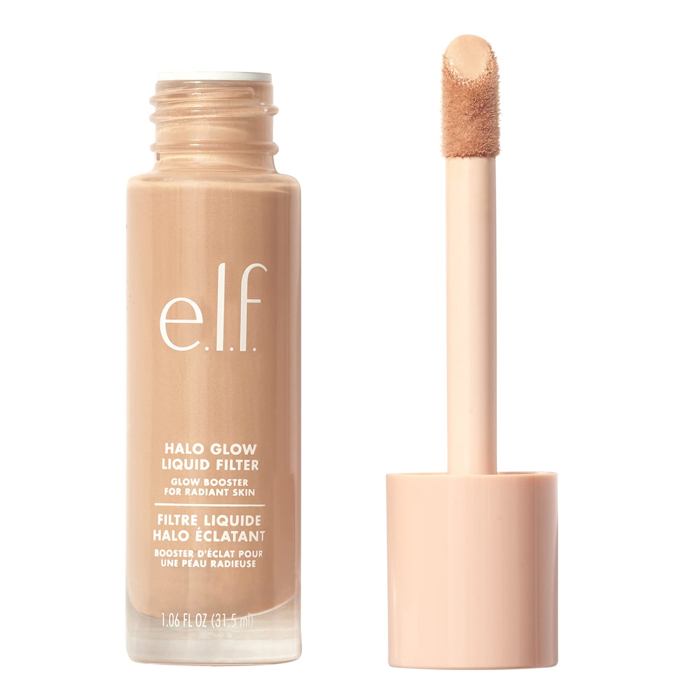 e.l.f. Halo Glow Liquid Filter, Complexion Booster For A Glowing, Soft-Focus Look, Infused With Hyaluronic Acid, Vegan & Cruelty-Free, 2 Fair/Light