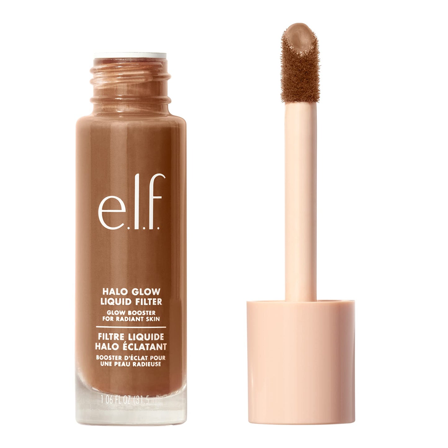 e.l.f. Halo Glow Liquid Filter, Complexion Booster For A Glowing, Soft-Focus Look, Infused With Hyaluronic Acid, Vegan & Cruelty-Free, 2 Fair/Light